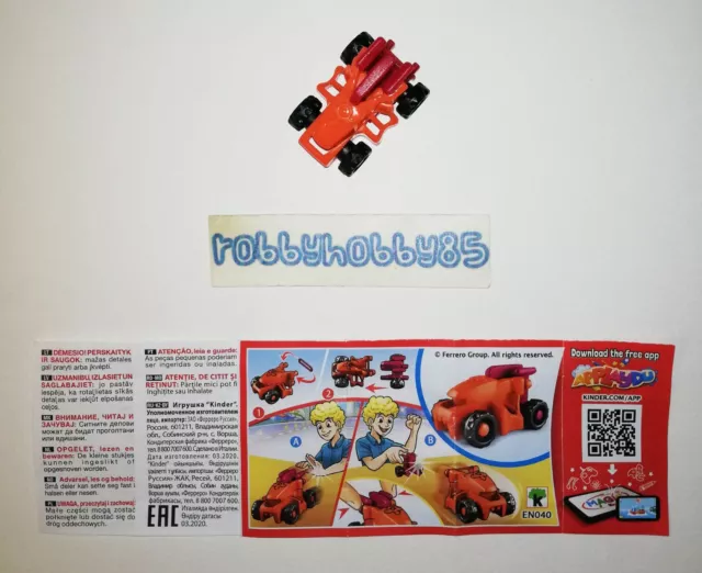 EN040 Auto Orange + Bpz Variante 2020/2021 ( Eac 03.2020) Kinder surprise Italie