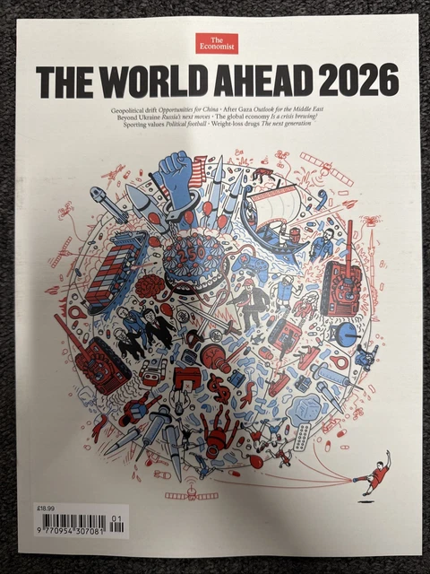 THE WORLD AHEAD 2026 Magazine - The Economist - Same Day Dispatch! £19.