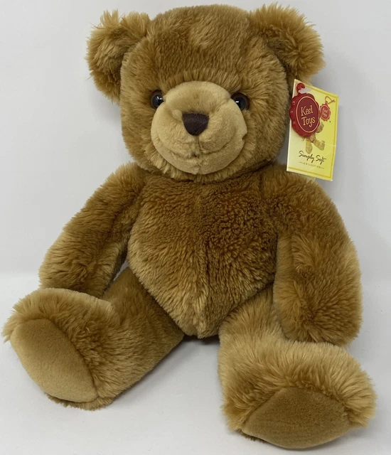 KEEL TOYS SIMPLY Soft Collection 12" Stuffed Plush Brown Teddy Bear