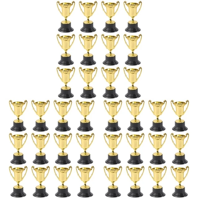 30 Pcs Trophée Des Enfants D'or Trophées Jouet Mini-accessoires