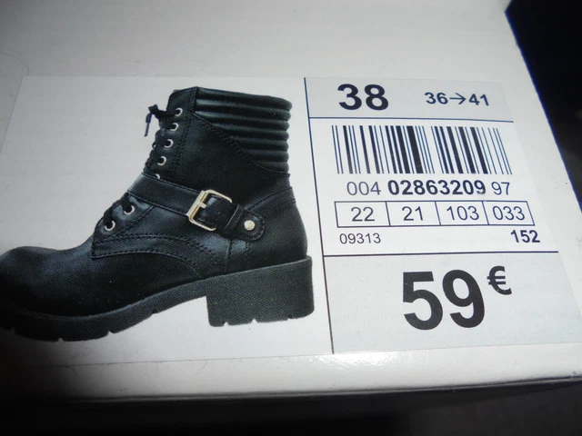 Bottines noires pour femme marque Kookai pointure 38, excellent état