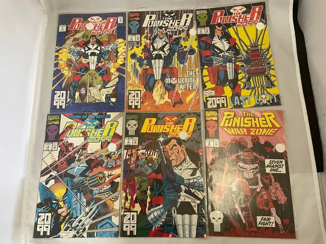 1990's Marvel Comics The Punisher 2099 Issues 1,2,3,4,5,8 NM/VF