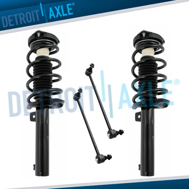 Front Struts Spring Assembly + Sway Bar Link for VW Beetle Eos Golf Jetta Passat