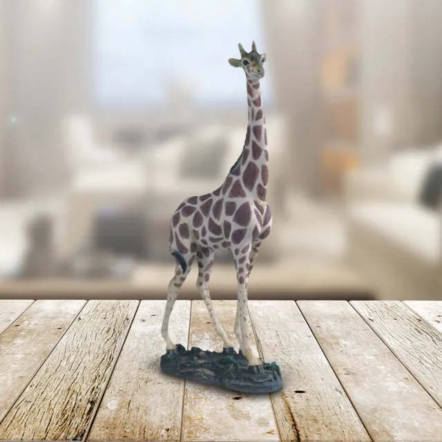 12"H Realistic Lifelike Giraffe Walking Figurine Room Decor