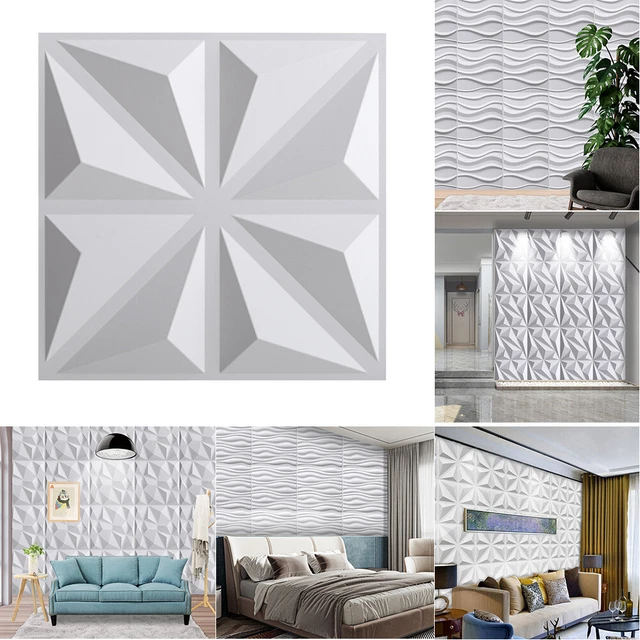 PVC 3D WALL Panel Wall Ceiling Tiles Cladding Wall Decal Waterproof ...