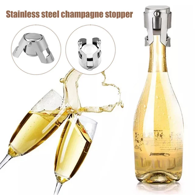 WINE CHAMPAGNE STOPPER Sparkling Prosecco Bottle Sealer Saver FAST A7I8