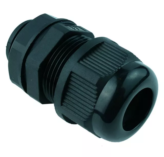 5 x 9-14mm Black Cable Gland M20 IP68