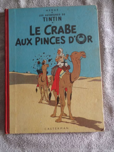 BD Tintin - Le Crabe aux Pinces d'Or  1954 B9  bon etat