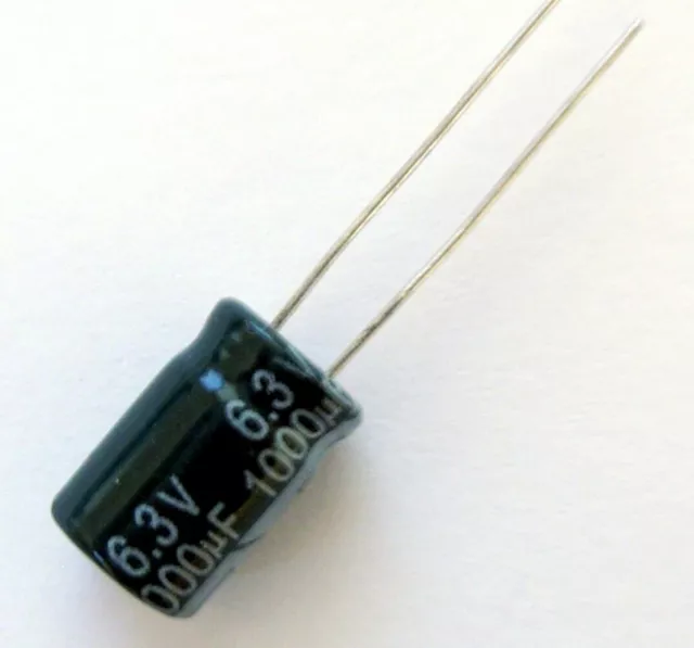 Condensateur électrolytique 6.3V 1000uF Aluminium Radial electrolytic capacitor