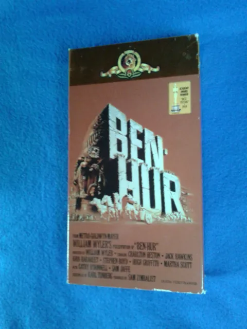 VHS BEN HUR, 2 VHS im englischen Original im Pappschuber.