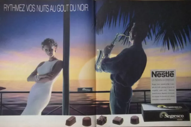 Publicité 1985 Negresco De Nestlé La Passion Du Chocolat - Advertising
