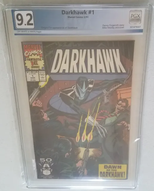 Darkhawk #1 NOT CGC  PGX 9.2 1st Appearance of Darkhawk & Origin (Chris Powell)