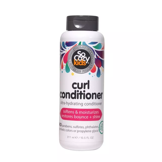 SoCozy Curl Conditioner For Kids Hair Softens, Restores Bounce & Shine 10.5oz