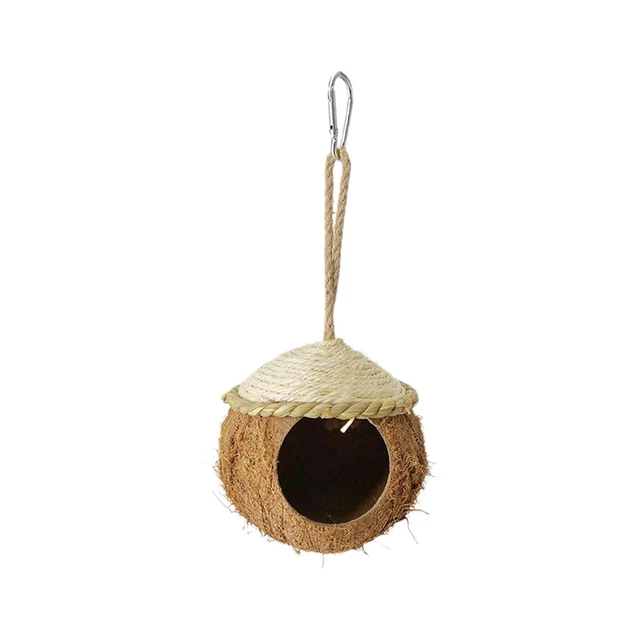 2 Nichoirs Pour Oiseaux CIYODO - Bassin Nid Pigeon, Canari, Perroquet En Plastique Vert