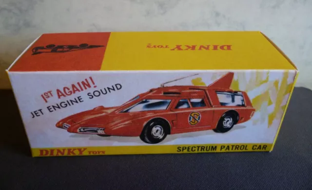 Dinky 103 Captain Scarlet SPC Spectrum Patrol Auto Reproduktion Box (nur Box)