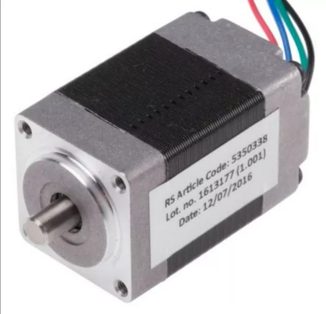 RS PRO Hybrid, Permanent Magnet Stepper Motor 1.8°, 17.5mNm, 3.96 V, 600 mA,...