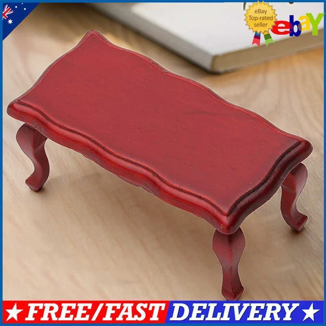 MINI MODEL FURNITURE 1/12 Wooden Miniature Table Doll House Accessories