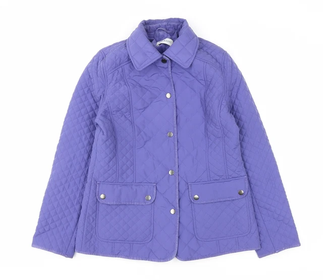 Giacca da donna viola Marks and Spencer taglia 8 a scatto