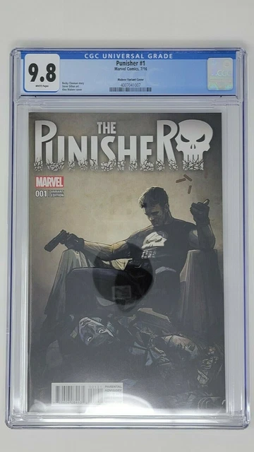 Punisher #1 Alex Maleev 1:25 Variant Marvel Comics 9.8 Nm+ 2016