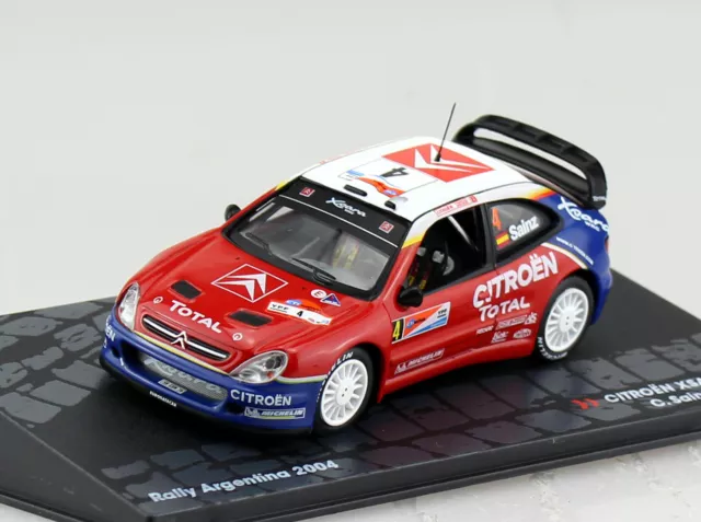 Citroen Xsara WRC Sainz Rally 2004 #4 1:43 Ixo/Altaya Modellauto