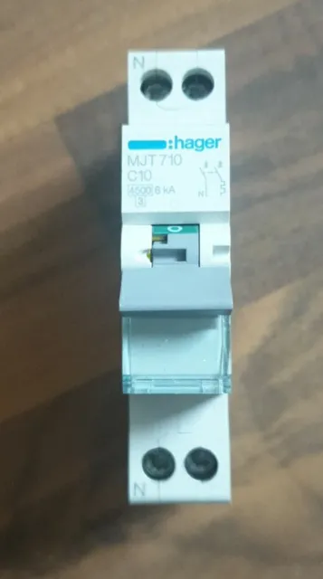 Disjoncteur Mono 2P HAGER 10A MJT710/MJT 710