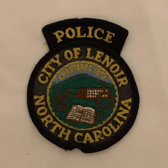 City of Lenoir Police (North Carolina)  Shoulder Patch - from 1990