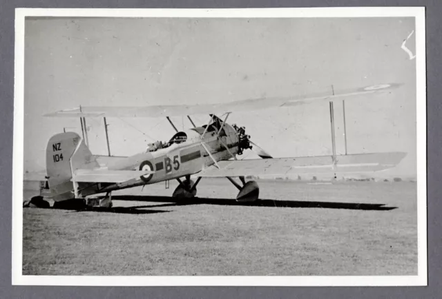 Vickers Vildebeest Nz104 Rnzaf Vintage Photo