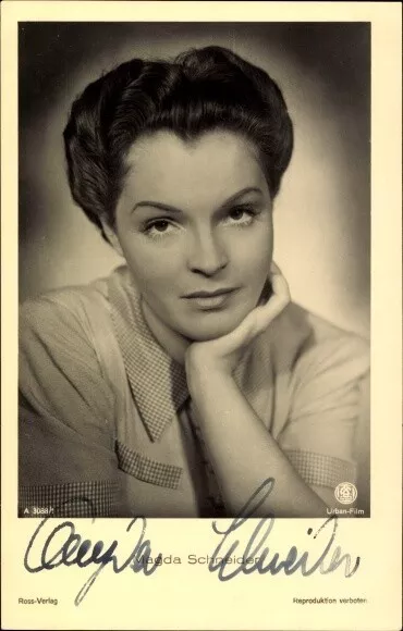 Ak Schauspielerin Magda Schneider, Portrait, Autogramm - 4052397