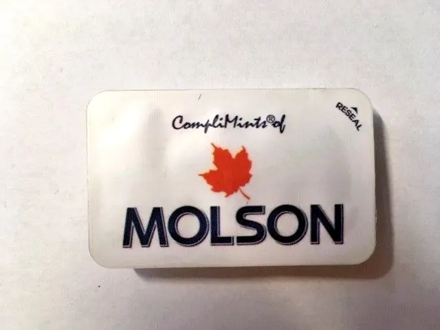 Molson Beer Bier-Breath Mints-Complimints Packet