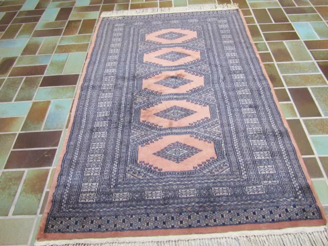 Feiner Handgeknüpft Perser Orientteppich Buchara SIGNIERTER Läufer Carpet 151x94