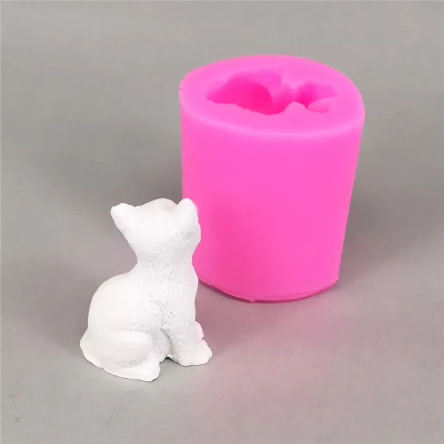 3D Schöne Katze Seife Form Silikon Kerze Form Fondant Schokolade Kuchen Dekor