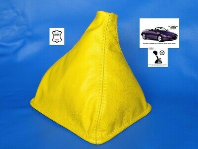 Elan JAUNE & NOIR CUIR 2X CARTE DE PORTE INSÉRER COUVRIR POUR LOTUS ELAN M100 JF1 