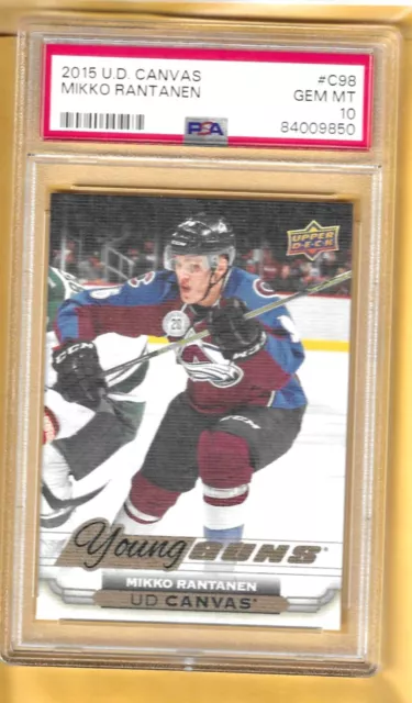 2015-16 Mikko Rantanen Upper Deck Young Guns CANVAS Rookie RC PSA 10