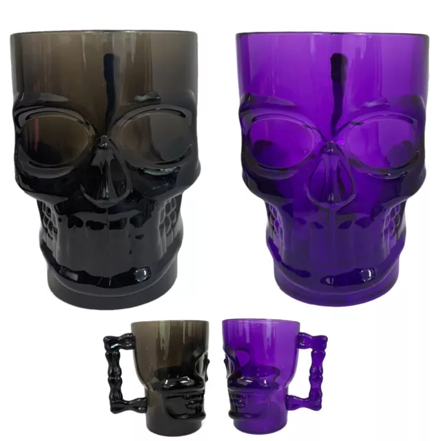 Halloween Skull Tankard Beer Drinking Bar Glasses Party Tableware Decor Gift UK