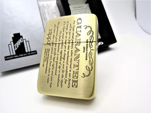 1941 Replica Brass Guarantee  Zippo  2020 MIB Rare