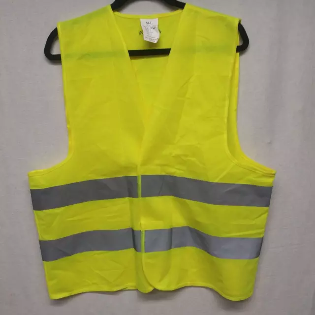 Rusta Hi-Visibility Yellow Reflective Safety Vest PPE Size M-L