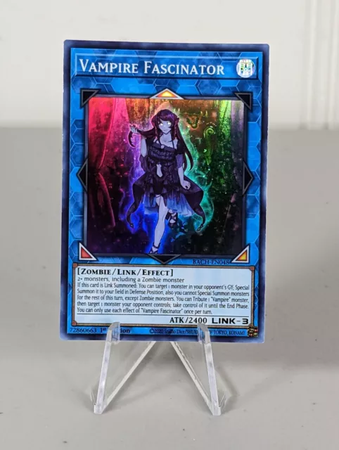 Yugioh - Vampire Fascinator - BACH-EN048 - Super Rare 1st Edition