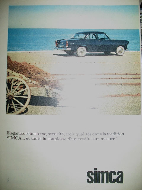 Publicite De Presse Simca Automobile  French Ad 1961