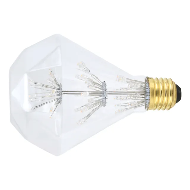 Vintage Glass LED Light Bulb 3W E27 Antique Festive Decorative Round Bulb☜