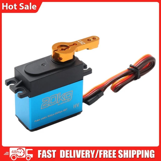 20kg Digital Servo 1/8 1/10 1/12 Scale RC Car Manipulator Metal Gear 25t Arms