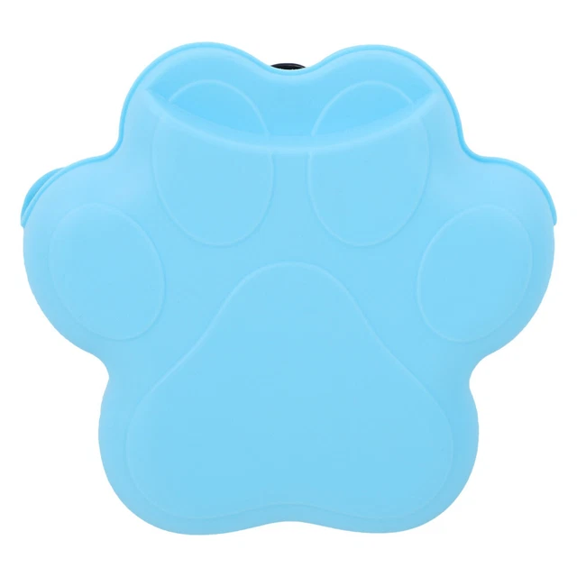 1 pieza Bolsa de golosinas de silicona en forma de garra para perro Bolsa de golosinas portátil reutilizable para perros