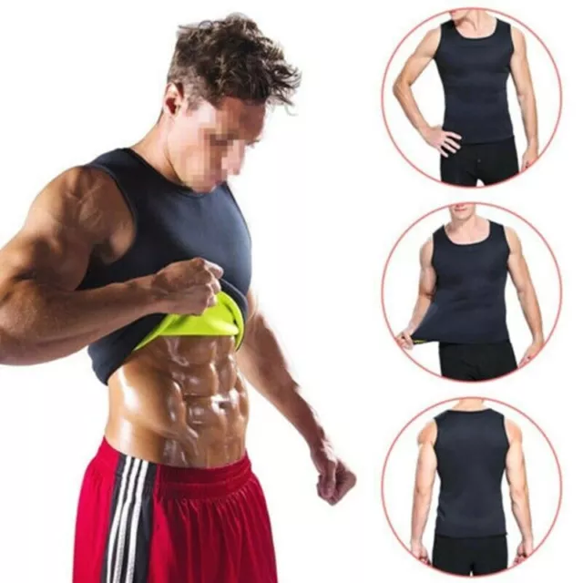 Men Slimming Sauna Vest Body Belly Shaper Underwear Waist Girdle