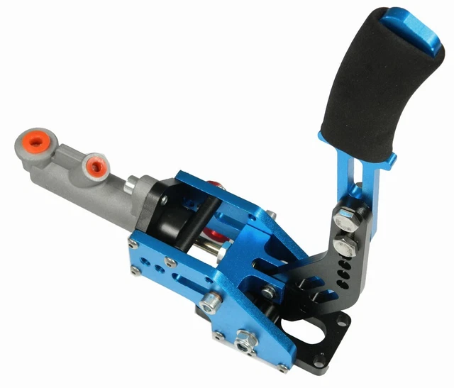 Hydraulische Handbremse FLY-OFF Drift Rallye blau verstellbarer Handgriff