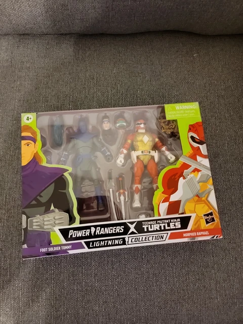 Power Rangers X TMNT Foot Soldier Tommy and Raph Red Ranger - Lightning Coll...