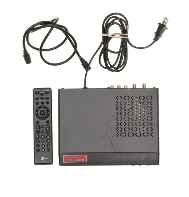 ZENITH DTT901 DIGITAL TV Tuner Converter Box with Remote EUR 16,10
