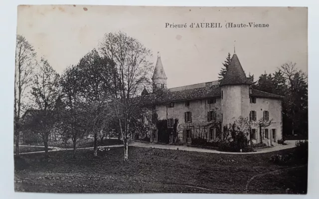 cpa-87-Haute-Vienne-Prieuré d'Aureil-voyagé,trés bon état,voyagé.