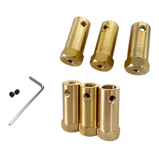 Accouplement Flexible Bateau RC - Acier Inoxydable - Compatible Arbre Moteur 3.17mm/4mm/5mm/6mm Vers 4mm - Lot De 2 Pièces