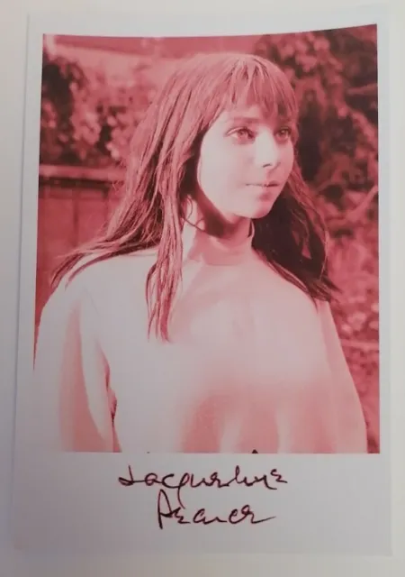 PRINT - 6"X4" Autograph Reprint Actress Jacqueline Pearce Hammer Horror Icon