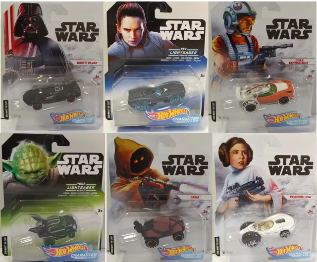 Hot Wheels Star Wars Character Cars Modellino da Scegliere FJF77