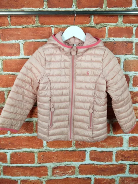 Girls Joules Light Pink Baffle Quilted Coat Jacket Age 6 Years Lightweight 116Cm